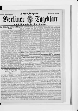 Berliner Tageblatt und Handels-Zeitung vom 07.06.1890