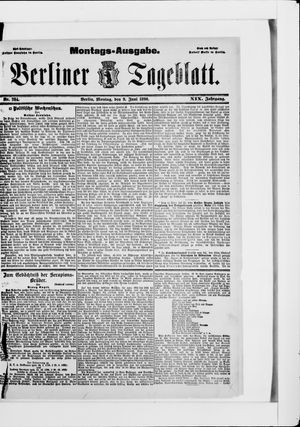 Berliner Tageblatt und Handels-Zeitung on Jun 9, 1890