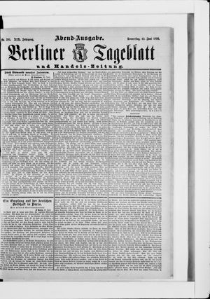 Berliner Tageblatt und Handels-Zeitung vom 12.06.1890