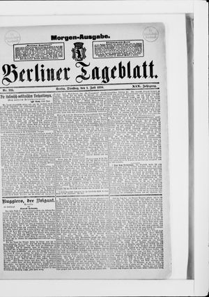 Berliner Tageblatt und Handels-Zeitung on Jul 1, 1890