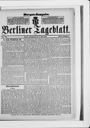 Berliner Tageblatt und Handels-Zeitung vom 05.07.1890