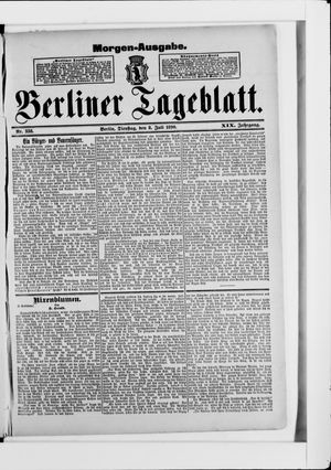 Berliner Tageblatt und Handels-Zeitung vom 08.07.1890