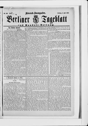 Berliner Tageblatt und Handels-Zeitung vom 08.07.1890