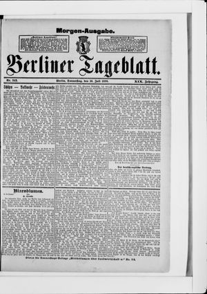 Berliner Tageblatt und Handels-Zeitung vom 10.07.1890