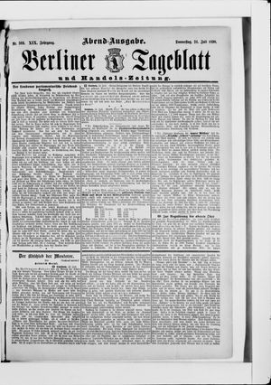 Berliner Tageblatt und Handels-Zeitung vom 24.07.1890