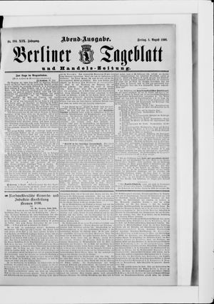 Berliner Tageblatt und Handels-Zeitung vom 01.08.1890
