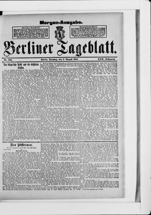 Berliner Tageblatt und Handels-Zeitung vom 05.08.1890