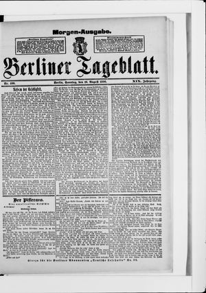 Berliner Tageblatt und Handels-Zeitung vom 10.08.1890