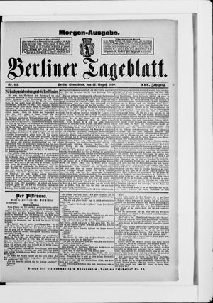 Berliner Tageblatt und Handels-Zeitung vom 16.08.1890