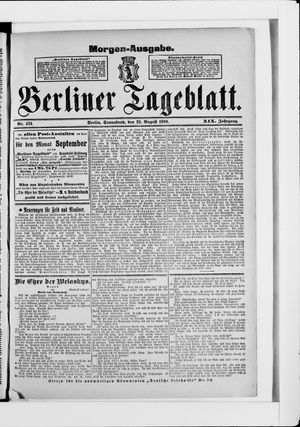 Berliner Tageblatt und Handels-Zeitung vom 23.08.1890