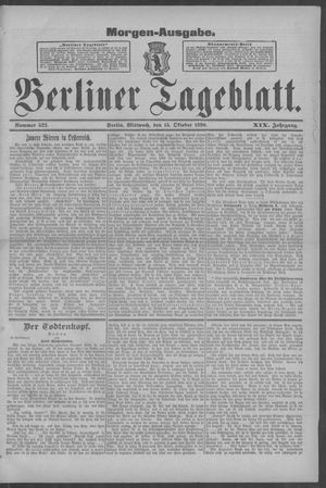 Berliner Tageblatt und Handels-Zeitung vom 15.10.1890