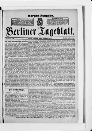 Berliner Tageblatt und Handels-Zeitung vom 02.11.1890