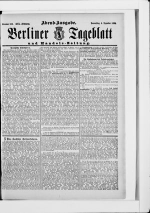Berliner Tageblatt und Handels-Zeitung vom 04.12.1890