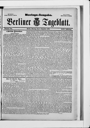 Berliner Tageblatt und Handels-Zeitung vom 08.12.1890