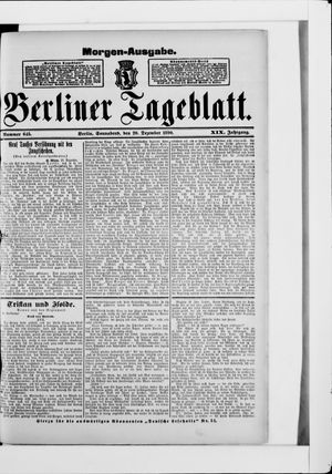 Berliner Tageblatt und Handels-Zeitung vom 20.12.1890