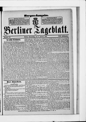 Berliner Tageblatt und Handels-Zeitung vom 08.01.1891