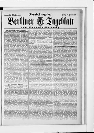 Berliner Tageblatt und Handels-Zeitung vom 30.01.1891