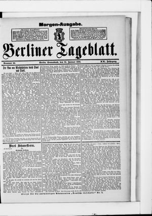 Berliner Tageblatt und Handels-Zeitung vom 31.01.1891