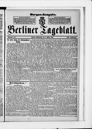 Berliner Tageblatt und Handels-Zeitung vom 04.03.1891