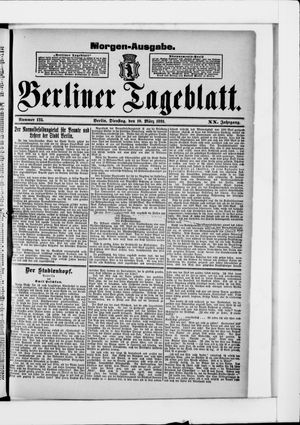 Berliner Tageblatt und Handels-Zeitung vom 10.03.1891