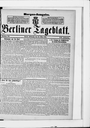 Berliner Tageblatt und Handels-Zeitung on Mar 25, 1891