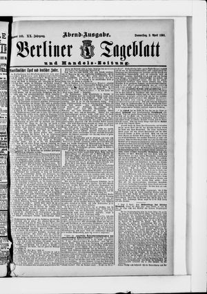 Berliner Tageblatt und Handels-Zeitung on Apr 2, 1891