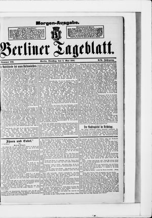 Berliner Tageblatt und Handels-Zeitung vom 05.05.1891