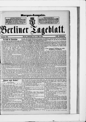 Berliner Tageblatt und Handels-Zeitung on May 6, 1891