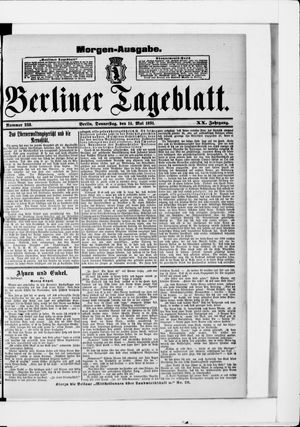 Berliner Tageblatt und Handels-Zeitung vom 14.05.1891