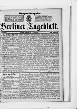 Berliner Tageblatt und Handels-Zeitung vom 09.06.1891