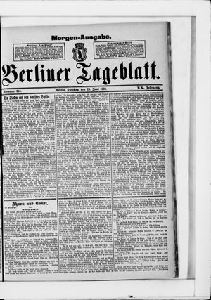 Berliner Tageblatt und Handels-Zeitung vom 23.06.1891