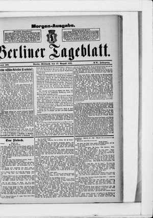 Berliner Tageblatt und Handels-Zeitung vom 12.08.1891