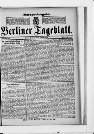 Berliner Tageblatt und Handels-Zeitung vom 02.10.1891