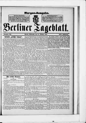 Berliner Tageblatt und Handels-Zeitung vom 14.10.1891