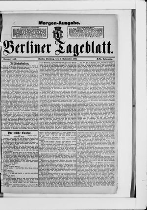 Berliner Tageblatt und Handels-Zeitung vom 03.11.1891