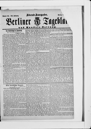 Berliner Tageblatt und Handels-Zeitung vom 07.12.1891