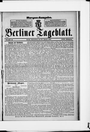 Berliner Tageblatt und Handels-Zeitung on Jan 23, 1892