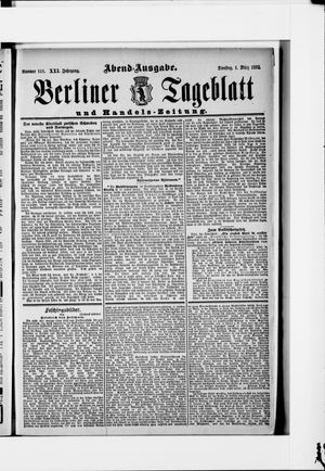 Berliner Tageblatt und Handels-Zeitung vom 01.03.1892