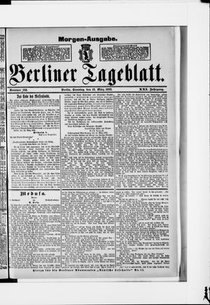 Berliner Tageblatt und Handels-Zeitung vom 13.03.1892