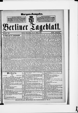 Berliner Tageblatt und Handels-Zeitung vom 17.03.1892