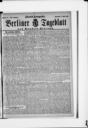 Berliner Tageblatt und Handels-Zeitung vom 17.03.1892