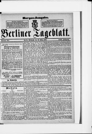 Berliner Tageblatt und Handels-Zeitung vom 23.03.1892