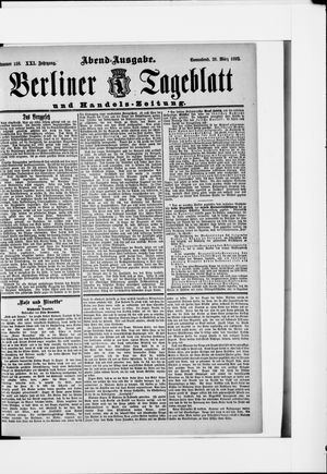Berliner Tageblatt und Handels-Zeitung on Mar 26, 1892