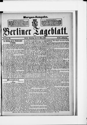 Berliner Tageblatt und Handels-Zeitung vom 27.03.1892