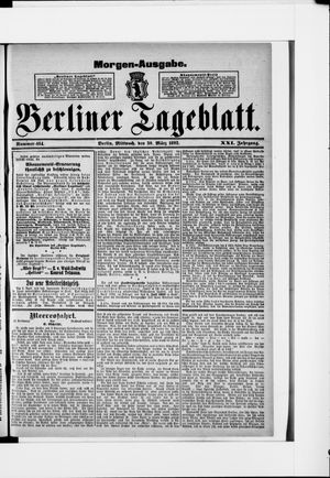 Berliner Tageblatt und Handels-Zeitung vom 30.03.1892