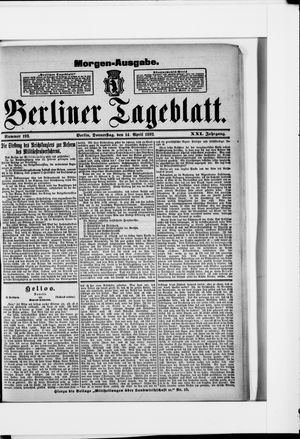 Berliner Tageblatt und Handels-Zeitung on Apr 14, 1892