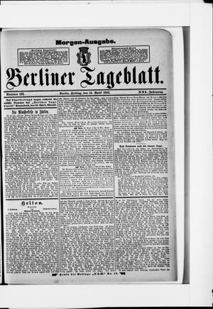Berliner Tageblatt und Handels-Zeitung vom 15.04.1892