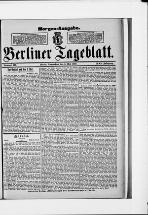 Berliner Tageblatt und Handels-Zeitung vom 05.05.1892