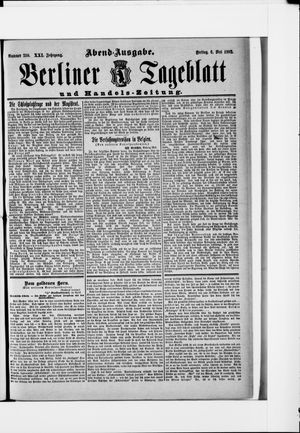 Berliner Tageblatt und Handels-Zeitung on May 6, 1892