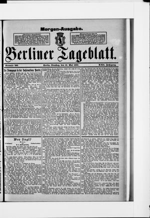 Berliner Tageblatt und Handels-Zeitung vom 10.05.1892
